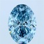 2.25 Ct. Fancy Vivid Blue Oval Lab Grown Diamond