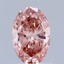 0.52 Ct. Fancy Vivid Pink Oval Lab Grown Diamond