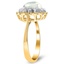 The Becket Ring, smalltop view on a hand