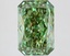 3.57 Ct. Fancy Vivid Green Radiant Lab Grown Diamond