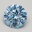 1.21 Ct. Fancy Intense Blue Round Lab Grown Diamond
