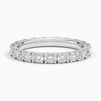 Nathalie Oval Eternity Lab Diamond Ring in 18K White Gold