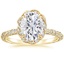 18K Yellow Gold Nova Halo Diamond Ring (1/2 ct. tw.), smalltop view
