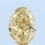1.02 Ct. Fancy Yellow Oval Lab Grown Diamond
