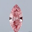 1.37 Ct. Fancy Vivid Pink Marquise Lab Grown Diamond