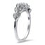 Antique Inspired Floral Milgrain Diamond Ring, smallview