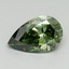 1.01 Ct. Fancy Vivid Green Pear Lab Grown Diamond