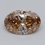 1.10 Ct. Light  Brown Oval Lab Grown Diamond