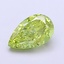 1.18 Ct. Fancy Vivid  Green Pear Lab Grown Diamond