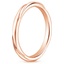 14K Rose Gold Twisting Wedding Ring, smallside view