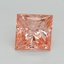 1.50 Ct. Fancy Intense Pink Princess Lab Grown Diamond