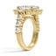 Vintage-Inspired Halo Floating Diamond Ring, smallside view