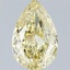 2.51 Ct. Fancy Intense Yellow Pear Lab Grown Diamond