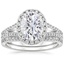 18KW Moissanite Fortuna Diamond Bridal Set (2/3 ct. tw.), smalltop view
