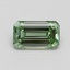 1.02 Ct. Fancy Intense Pacific Green Emerald Lab Grown Diamond