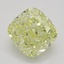 1.50 Ct. Fancy Yellow Cushion Diamond