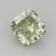 0.84 Ct. Fancy Vivid Green Cushion Lab Grown Diamond