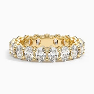 Oval Eternity Diamond Ring (4 ct. tw.) in 18K Yellow Gold