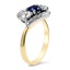 The Vallie Ring, smalltop view on a hand