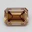 1.13 Ct. Fancy  Brown Emerald Lab Grown Diamond