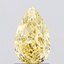 1.04 Ct. Fancy Intense Yellow Pear Lab Grown Diamond