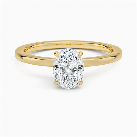 Pavé Wrap Hidden Halo Diamond Engagement Ring - Secret Halo