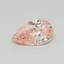 0.33 Ct. Fancy Vivid Pink Pear Lab Grown Diamond