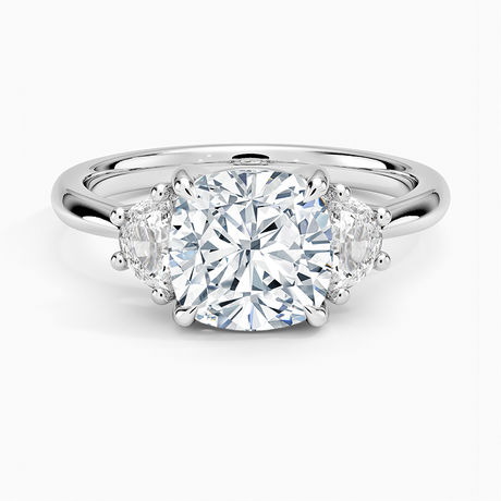 Half Moon Three Stone Diamond Ring (1/4 ct. tw.)