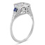 The Knightsbridge Ring, smalltop view on a hand