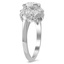 The Nerita Ring, smalltop view on a hand