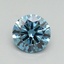 0.96 Ct. Fancy Vivid Blue Princess Lab Grown Diamond
