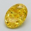 3.01 Ct. Fancy Vivid Yellow Oval Lab Grown Diamond