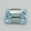 1.17 Ct. Fancy Intense Blue Emerald Lab Grown Diamond