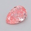 0.35 Ct. Fancy Vivid  Pink Pear Lab Grown Diamond