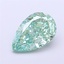2.05 Ct. Fancy Vivid  Green Pear Lab Grown Diamond