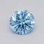 0.27 Ct. Fancy Vivid  Blue Round Lab Grown Diamond