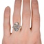 The Braewyn Ring, smallzoomed in top view on a hand