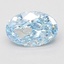 1.40 Ct. Fancy Vivid Blue Oval Lab Grown Diamond