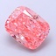 2.17 Ct. Fancy Vivid  Pink Cushion Lab Grown Diamond