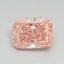 3.07 Ct. Fancy Vivid Pink Cushion Lab Grown Diamond