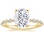 18K Yellow Gold Marseille Half Coverage Diamond Ring (1/4 ct. tw.), smalltop view