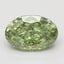 1.53 Ct. Fancy Vivid Green Oval Lab Grown Diamond