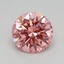 0.54 Ct. Fancy Vivid Pink Round Lab Grown Diamond