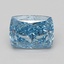 1.12 Ct. Fancy Vivid Blue Cushion Lab Grown Diamond