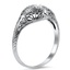 The Dulcina Ring, smalltop view on a hand