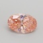 1.00 Ct. Fancy Vivid Pink Oval Lab Grown Diamond