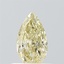 0.47 Ct. Light Yellow Pear Lab Grown Diamond