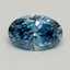 1.07 Ct. Fancy Vivid Blue Oval Lab Grown Diamond