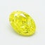 0.74 Ct. Fancy Vivid  Yellow Oval Lab Grown Diamond