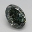 1.57 Ct. Fancy Deep Green Oval Lab Grown Diamond